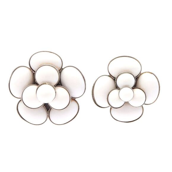 Chanel Camellia Earrings Stainless Steel - Picture 1 of 10